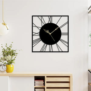Private Branding Hot <b>Unique</b> Design Metal Analog <b>Wall</b> <b>Clock</b> With Customized Color And Size For Home Decor And Living Area - Product Image 1