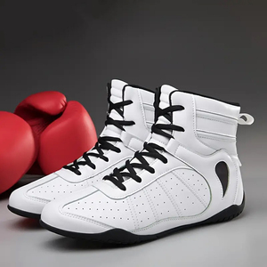 Zapatos de boxeo de alta calidad para hombres, venta al por mayor, zapatos de boxeo para entrenamiento de gimnasio, zapatos de boxeo ligeros - Product Image 3