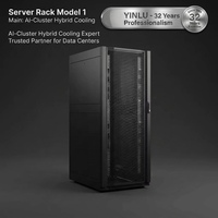 Armoire de serveur perforée haute densité avec entrée latérale et passages de câbles pour hubs hyperscalaires