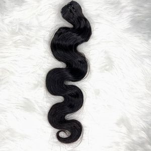 Double-Drawn 100% Remy Qualité Eau Vietnamienne Ondulée 8-20 Pouces Trame de Cheveux Humains Extensions de Perruque en Dentelle de Peau Trame Unique" - Product Image 1