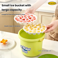 Seau à glace portable, bac à glaçons, seau à glace pour le camping en plein air, boîte à glaçons, récipient pour refroidir les boissons