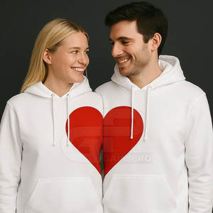 Sweat-shirts romantiques Streetwear ambiance Saint-Valentin : design moderne, coupe confortable pour l'hiver, idéal pour offrir et un style décontracté. - Product Image 3