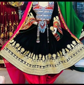 Banjara Tribal ethnique Kuchi robe Afghan/Pakistan traditionnel multicolore fête porter belle robe Kochi 5520 en grande taille - Product Image 2