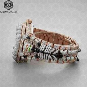 Reloj de Lujo Charm Jewells de Acero Inoxidable con Movimiento Mecánico, Esfera de 40 mm, Cristal de Zafiro, Cierre Oculto con Botón a Presión, Moda Masculina - Product Image 3