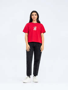 Venta al por mayor personalizado DTG impresión verano camiseta para mujer de alta calidad de manga corta cuello moda Casual diseño 100% algodón Spandex - Product Image 2