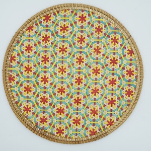 Napperon tissé en rotin de vente directe d'usine créative sets de table de mariage ensembles de vaisselle tapis et tampons en bambou du Viet Nam - Product Image 3