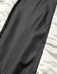 High Quality Custom Embroidery Satin Varsity Jackets Wholesale Breathable Satin Varsity Men's Jackets Plus Size Woven <b>Fabric</b> - Product Image 3