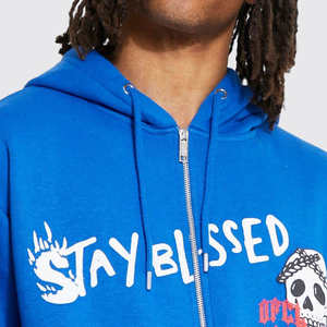 Ensemble survêtement homme personnalisé 2 pièces en molleton de coton épais imprimé avec sweat à capuche et pantalon de jogging évasé style streetwear - Product Image 5