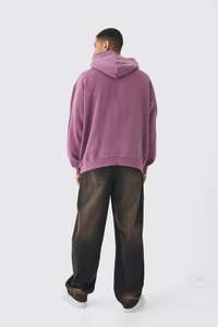 Alta calidad Heavyweight Basics 100% algodón Streetwear ropa polar sudadera personalizado Puff estampado logo sudaderas con capucha de gran tamaño hombres - Product Image 4