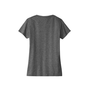 T-shirt classique à col en V pour femmes |   Haut en coton confortable |   Conception personnalisée OEM et commandes en gros - Product Image 3