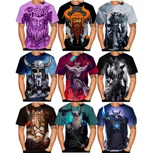 Camisetas de hombre impresas por sublimación 3D digital-Diseño gráfico personalizado 100% algodón Camisetas deportivas ecológicas y de secado rápido - Product Image 2