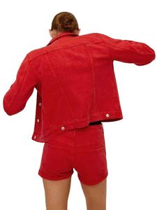 Vestes modernes simples et robustes de haute qualité, sur mesure, à faible MOQ, style dynamique, pour femmes, en denim - Product Image 4