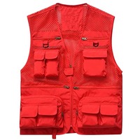 Journaliste photographie Camping gilet hommes multi-poches pêcheur gilet gilet pour escalade pêche randonnée