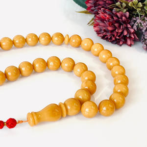 Perles de prière islamiques en ambre naturel de la Baltique, 33 perles pour le Dhikr quotidien - Product Image 3