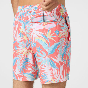 Custom 4 Way Stretch High Street Style Waterproof Boardshorts Summer Beach Shorts Front Solid Elastic Waist Swimwear <b>Trunks</b> - Product Image 6