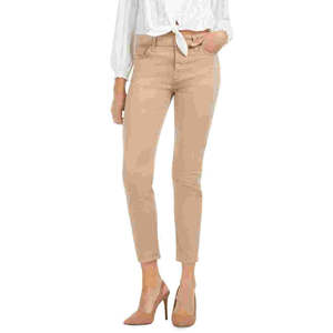 JEN7 by 7 per Tutta la Persona Umana, Jeans Skinny da Donna a Vita Alta in Raso Casual, Beige Scuro, Taglia 2 - Lavabili - Product Image 1