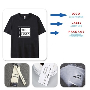 เสื้อยืดผู้ชายคอกลมแขนสั้นผ้าคอตตอน100% ทรงพลัสไซส์100% ควบคุมการหดตัว - Product Image 3