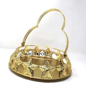 Bandeja grande para servir chocolate y postre con recubrimiento en polvo blanco de metal Bandeja de chocolate de metal de calidad superior recién llegada - Product Image 2