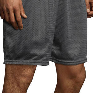 Shorts de sport pour hommes en toile de coton 100% de haute qualité, avec poches, taille haute élastique, séchage rapide, pour fitness, basketball et entraînement en salle de sport - Product Image 3
