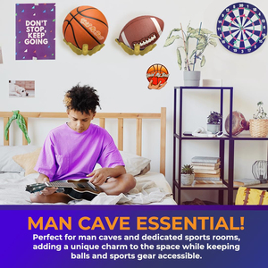 Soporte de Pared Multifuncional Moderno para Balones, Organizador de Juguetes para Sala de Estar, Ecológico y Duradero - Product Image 5