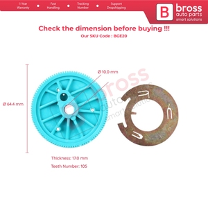 Engrenage de réparation du moteur d'essuie-glace arrière BGE20 pour Vito W639 2003-actuel - Product Image 4