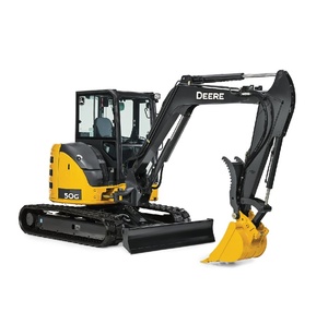 <b>Top</b> Condition John Deere 50G Mini Excavator for Sale 5 Ton Diesel Engine Zero Tail <b>Swing</b> Compact Rubber Track Machine - Product Image 1