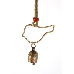 Cloche murale de design unique cloche de carillon éolien en métal doré de grande qualité pour accessoire de décoration de jardin et de balcon à la maison - Product Image 1