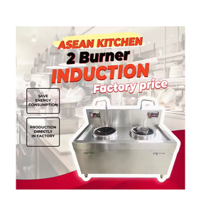 8KW/3P 2-Burner Induction <b>Wok</b> Range for Vietnam Cheap Price Top Hotels Kitchen Machines 800 x 800/1100 1-Year Warranty - Product Image 6