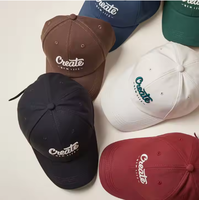 Casquette de baseball vintage sportive avec logo brodé, 100% coton, tendance, haute qualité, boucle métallique réglable, 6 panneaux, style Dad Hat