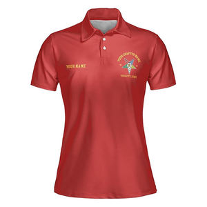 Ordre personnalisé de l'étoile de l'Est OES polo multicolore pour femmes chemises polo à manches courtes sur mesure de haute qualité - Product Image 5