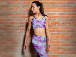 Conjunto de Yoga Estampado de Nuevo Diseño Más Vendido, Color/Talla Personalizados, Delantero de Alta Calidad, 2 Piezas, Spandex/Nailon Antibacteriano - Product Image 6