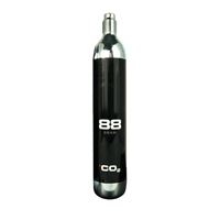 Cartouches de CO2 88g de qualité alimentaire haute capacité 69 bars à pression stable en acier jetable pour appareils pneumatiques et systèmes d'entraînement