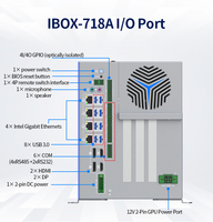 Computadora Industrial sin Ventilador IBOX-718A, Admite 4x GbE LAN, 6x COM y 8x USB 3.1, Computación de Borde y Aprendizaje Profundo