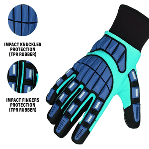 Guantes mecánicos Impacto Mecánico TPR Trabajo Fabricante al por mayor Algodón Logotipo personalizado Guantes DE SEGURIDAD Guantes mecánicos de aceite - Product Image 2
