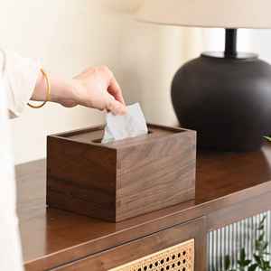 Servilletero de Madera Personalizable, Caja de Pañuelos de Resina Duradera para Comedor/Cocina, Estilo Ángel - Product Image 1