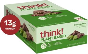 <b>think</b>! Vegan/Plant Based High Protein Bars - Chocolate Mint 10 Count - Product Image 3