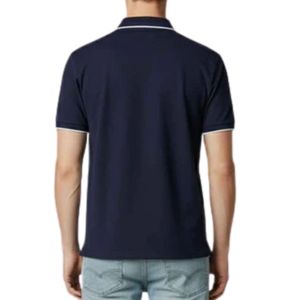 เสื้อโปโลผ้าคอตตอนสำหรับผู้ชายเสื้อฝึกซ้อมกอล์ฟผ้าคอตตอนใส่ลำลองแบบแอคทีฟแบบแห้งเร็วระบายอากาศได้ดี - Product Image 2