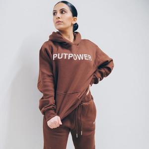 เสื้อสเวตเตอร์มีฮู้ดสำหรับทุกเพศผ้าฝ้าย100% ผ้าฟลีซหนาขนาดใหญ่น้ำหนักมาก2025ออกแบบโลโก้ได้ตามต้องการสำหรับฤดูใบไม้ร่วง - Product Image 3