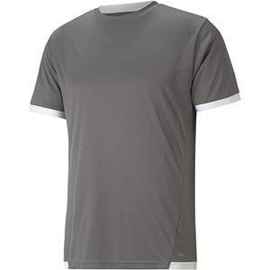 Camiseta de Jersey Transpirable para Hombre, Cuello Redondo, Color Sólido, Ropa al por Mayor para Exportación, Camiseta de Algodón de Corte Holgado para Hombre, Estilo Limpio y Sencillo - Product Image 1