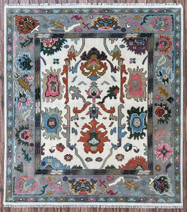 พรมขนสัตว์เปอร์เซียแท้นุ่มและมีชีวิตชีวาขนาดกำหนดเองได้สำหรับห้องนั่งเล่นไม่ลื่นและซักได้สินค้าคุณภาพชั้นนำจากอินเดีย - Product Image 1