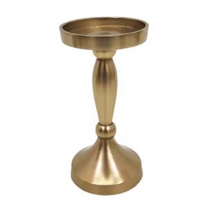 Portavelas de Color plateado para decoración del hogar con palo de hierro, Acabado niquelado decorativo, portavelas de diseño clásico - Product Image 2