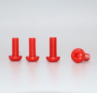 Offres Speciales PA66 blanc et noir M2 - M8 DIN 7985 vis et boulons a tete cylindrique a empreinte cruciforme en plastique