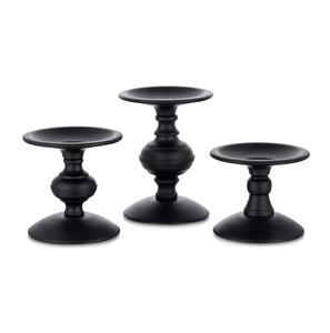 Support de bougie votive en aluminium noir pour la décoration de fête de mariage Porte-bougie de table également utilisé pour les cadeaux - Product Image 1