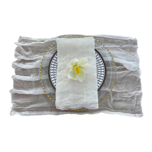 100% Linen Cotton Cloth Napkins Handmade Embroidered Large <b>Table</b> Setting Classic Disposable Dinnerware Customized Classic - Product Image 1