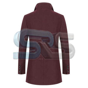 Abrigo Largo de Invierno para Hombre de Alta Calidad 2025, Abrigo Elegante de Lana, Logotipo Personalizable, Precio al por Mayor, Cómodo para Adultos - Product Image 3