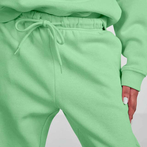 Pantalones de mujer, ropa de calle de cintura alta, pantalones de Hip Hop para mujer con bolsillos, pantalones de chándal informales de algodón con cordón, Color rosa - Product Image 5