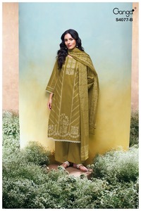 Pashmina Imprimé Broderie Salwar Kameez Costumes Catalogue complet disponible au tarif de gros, collection premium. - Product Image 3