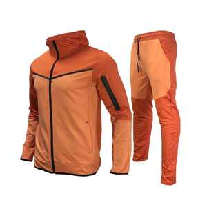Survêtements à fermeture éclair intégrale avec capuche, ensembles de survêtements de sport, vêtements de sport pour hommes, types de vêtements de sport par sublimation, veste et pantalon avec travail de panneaux - Product Image 3