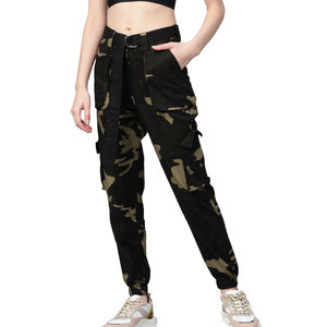 2025 pantalones Cargo de calle informales más populares Pantalones de mujer Cargo de camuflaje de moda - Product Image 1