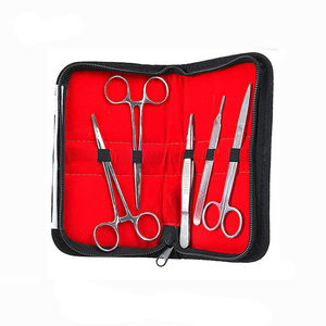 Kit de Entrenamiento Quirúrgico MEDIHEAL SURGICAL CORPORATION para Estudiantes, 5 Piezas, Instrumentos de Acero Inoxidable Clase I, Portaagujas, Pinzas - Product Image 1